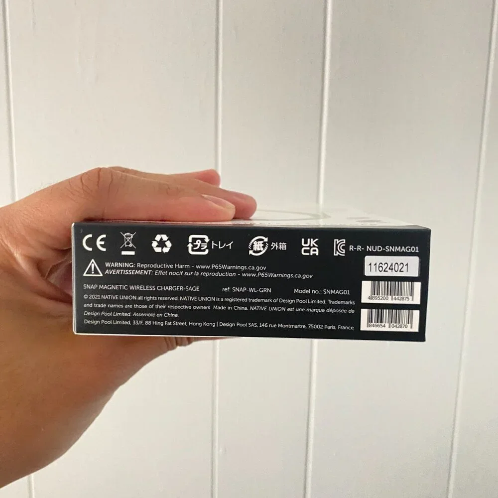 Native Union Snap Magnetic Wireless Charger 10ft USB-C Sage iPhone 12 or later